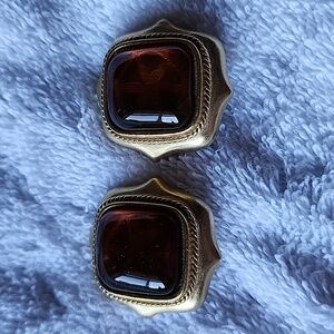 Vintage Verducci signed clip earings